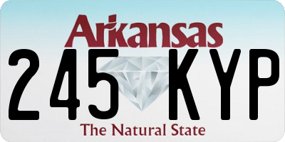 AR license plate 245KYP