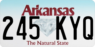 AR license plate 245KYQ