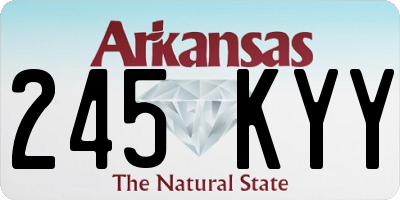 AR license plate 245KYY
