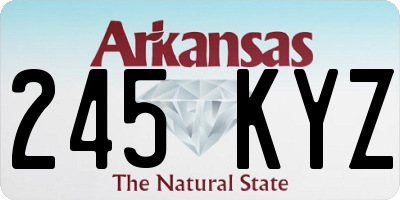 AR license plate 245KYZ