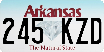 AR license plate 245KZD