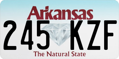 AR license plate 245KZF