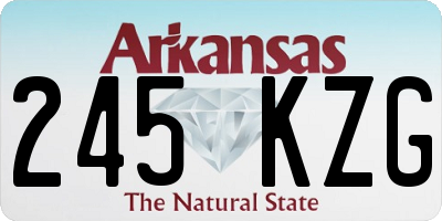 AR license plate 245KZG