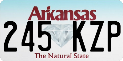 AR license plate 245KZP