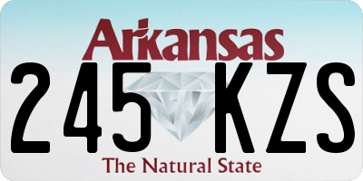 AR license plate 245KZS