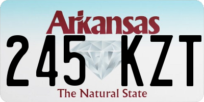 AR license plate 245KZT