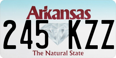 AR license plate 245KZZ