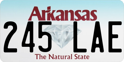 AR license plate 245LAE