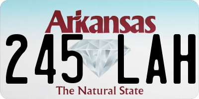 AR license plate 245LAH