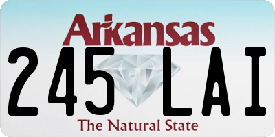 AR license plate 245LAI
