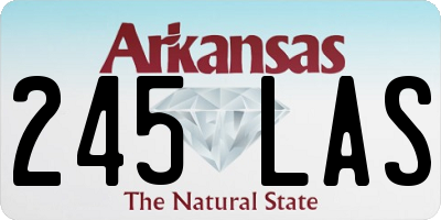 AR license plate 245LAS