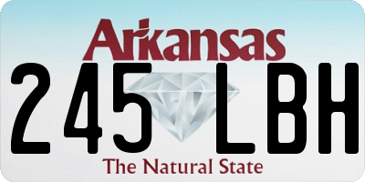 AR license plate 245LBH