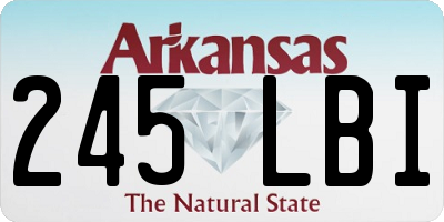 AR license plate 245LBI