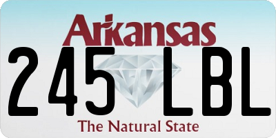 AR license plate 245LBL