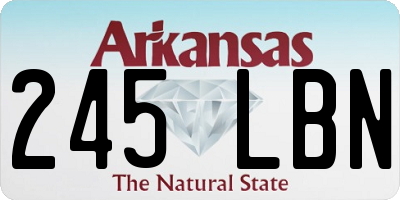 AR license plate 245LBN