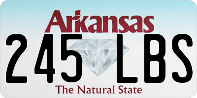 AR license plate 245LBS