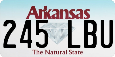 AR license plate 245LBU
