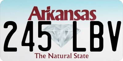 AR license plate 245LBV