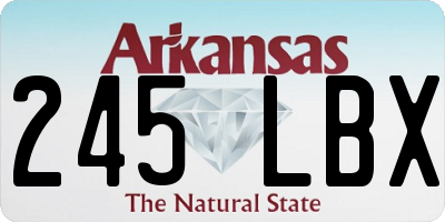 AR license plate 245LBX