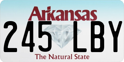 AR license plate 245LBY