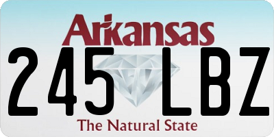 AR license plate 245LBZ