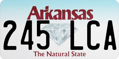 AR license plate 245LCA