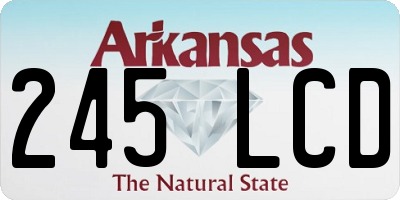 AR license plate 245LCD