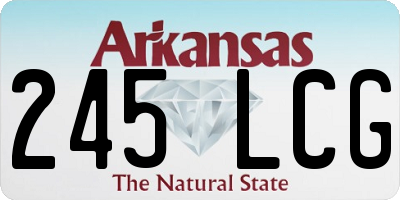 AR license plate 245LCG