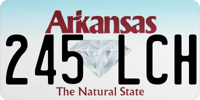 AR license plate 245LCH