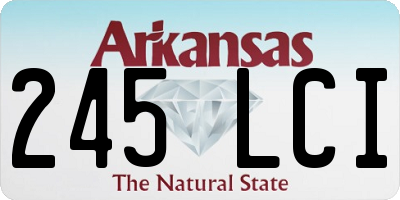 AR license plate 245LCI