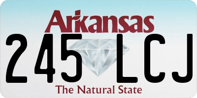 AR license plate 245LCJ