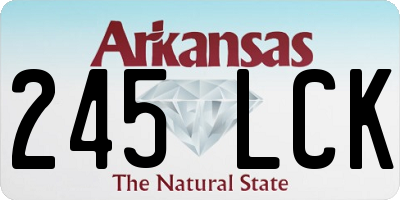 AR license plate 245LCK