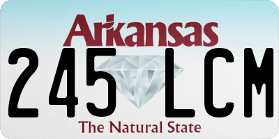 AR license plate 245LCM