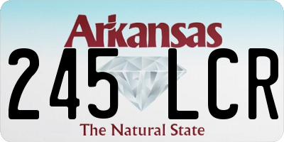 AR license plate 245LCR
