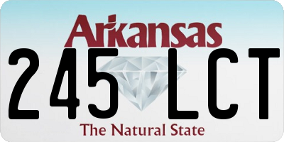 AR license plate 245LCT