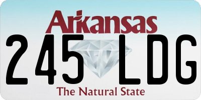 AR license plate 245LDG