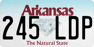 AR license plate 245LDP