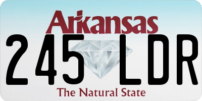 AR license plate 245LDR