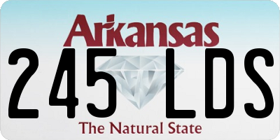 AR license plate 245LDS