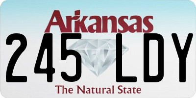 AR license plate 245LDY