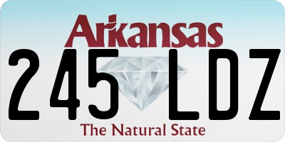 AR license plate 245LDZ