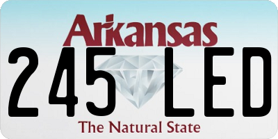 AR license plate 245LED