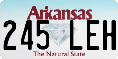 AR license plate 245LEH