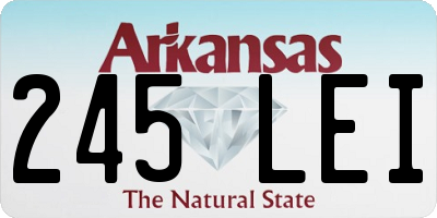 AR license plate 245LEI