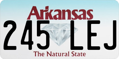 AR license plate 245LEJ