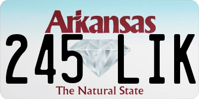 AR license plate 245LIK