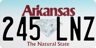 AR license plate 245LNZ