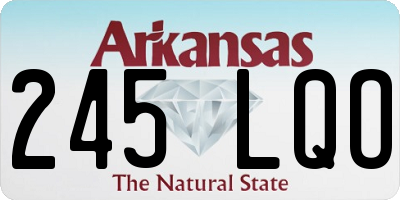 AR license plate 245LQO