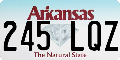 AR license plate 245LQZ