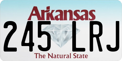 AR license plate 245LRJ
